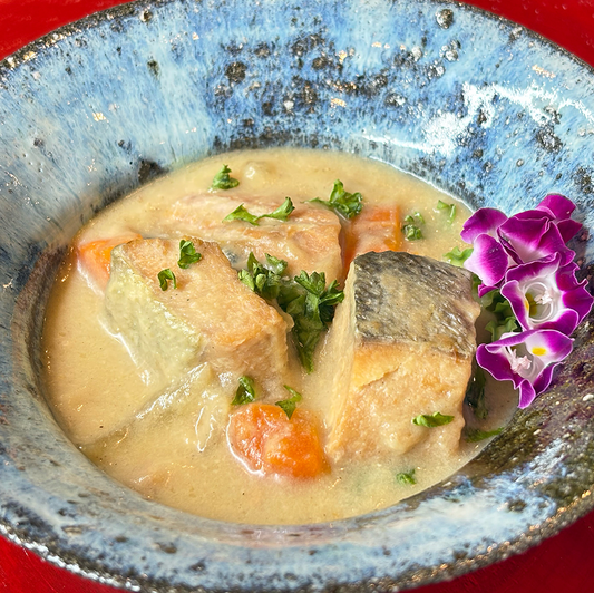 鮭のクリームソース