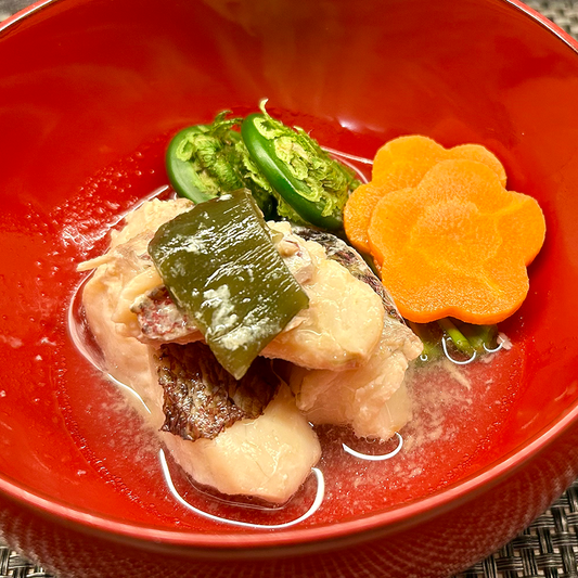 Red sea bream simmered in kelp