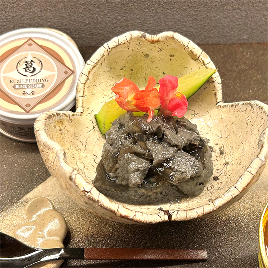 Kudzu tofu with black sesame