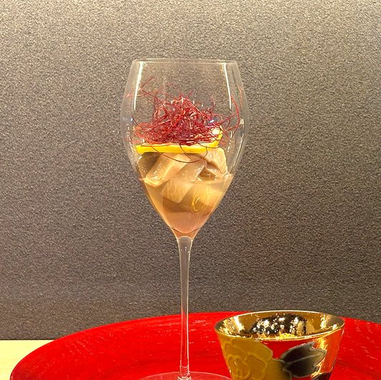 Scallops simmered in wasabi