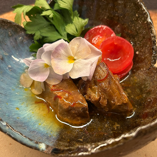 Tuna with yuzu sauce