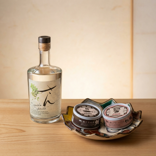 ⑦缶詰とお酒のセット（極み山椒酒 【さん】）